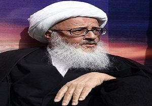 دسته عزاداری شهادت حضرت زهرا (س) با حضور آیت الله وحید خراسانی