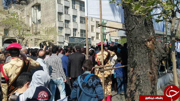 تشییع پیکر مطهر شهید گمنام بر دستان کارکنان قضایی کشور+تصاویر