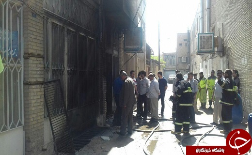 آتش سوزی جان آتش نشان را گرفت + تصاویر