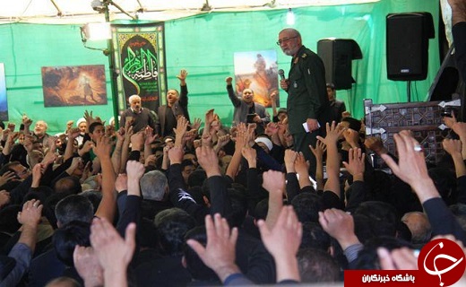 تجمع فاطمیون درحسینه ایران.