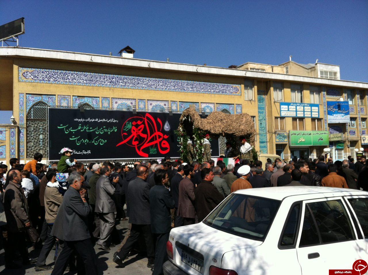 تشییع پیکر مطهر دو شهید گمنام دفاع مقدس در اراک