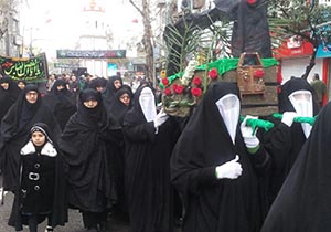 برگزاری مراسم عزاداری بانوی مهر و آیینه