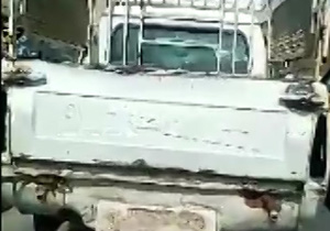 تردد خودروی بی&zwnj;پلاک و بی&zwnj;چراغ + فیلم