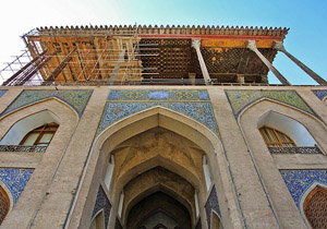 افتتاح چشم‌انداز عمارت عالی‌قاپو اصفهان