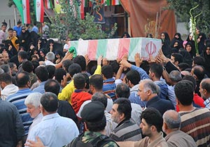 تشییع پیکر پدر شهیدان بذری در بابل