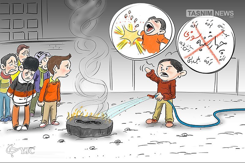 کاریکاتور چهارشنبه سوری