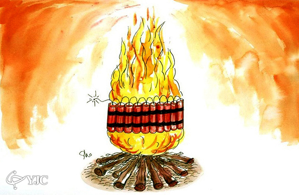 کاریکاتور چهارشنبه سوری