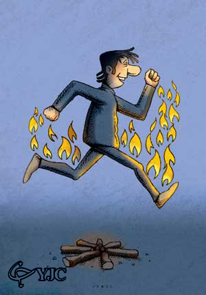 کاریکاتور چهارشنبه سوری