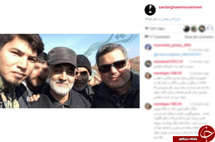 سردار سلیمانی در جمع شهدا +عکس