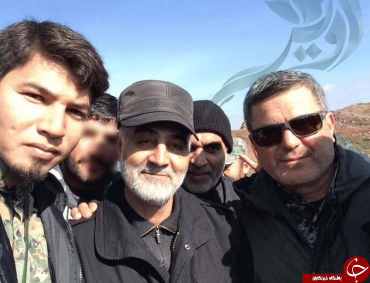 سلفی شهدای مدافع حرم با سردار سلیمانی +عکس