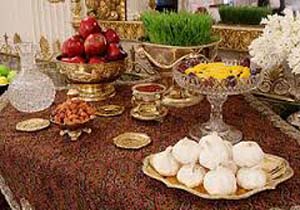 نمایش سفره های هفت سین کار هنرمندان صنایع دستی سیرجان