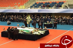 مراسم تشييع پيكر رضا ابراهيمى برگزار شد
