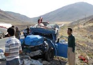 تصادف دو خودرو در آزادراه  قزوین - زنجان