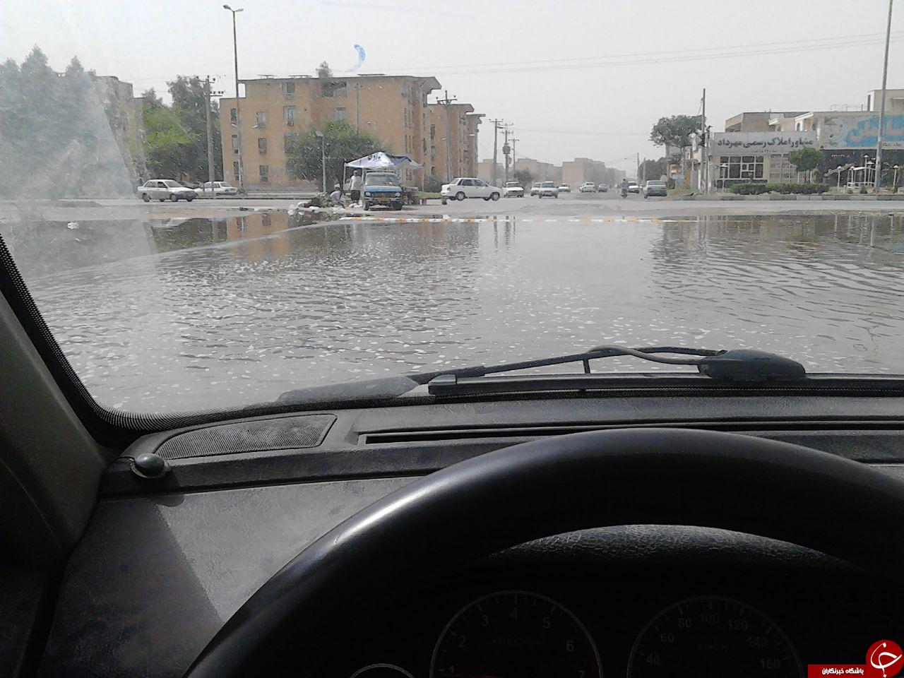 دو ساعت باران و دو روز آب&zwnj;گرفتگی + تصاویر