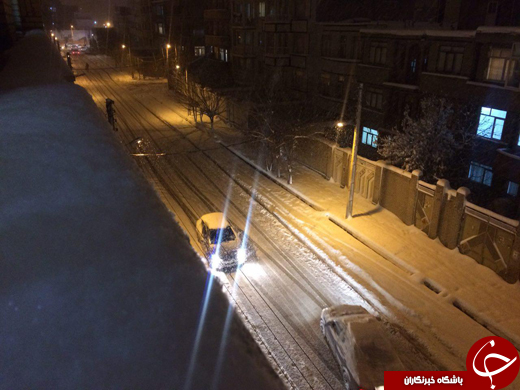 تصاویر زیبایی از خیابان برفی