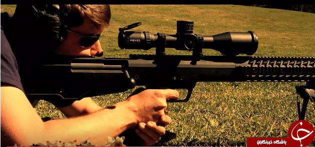 تک تیرانداز مدل 50BMG در مقابل مخزن پروپان+فیلم و تصاویر