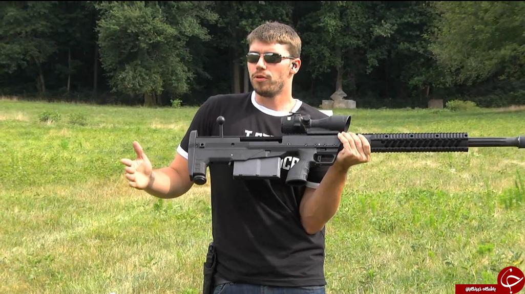 تک تیرانداز مدل 50BMG در مقابل مخزن پروپان+فیلم و تصاویر