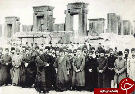 درباریان قاجار در تخت جمشید+ عکس