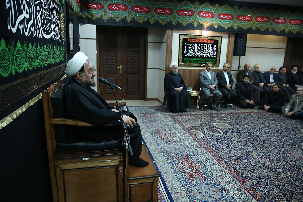 برگزاری مراسم عزاداری سالروز شهادت حضرت فاطمه زهرا(س) با حضور رییس جمهور
