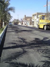 شروع عملیات روکش آسفالت بلوار امام خمینی بافق