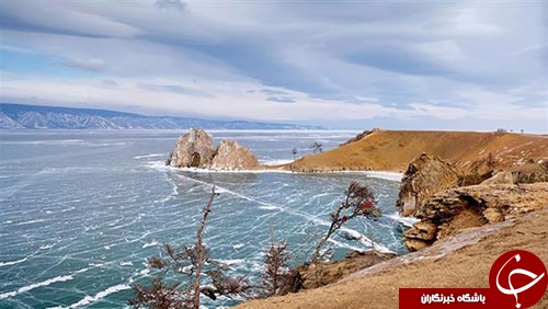 تصاویری شگفت انگیز از یخ زدن عمیق ترین دریاچه جهان