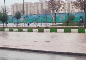 آبگرفتگی معابر در پی دو ساعت بارش + فیلم