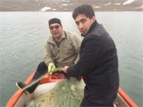 کشف تور ماهیگیری در سد شهرچای ارومیه