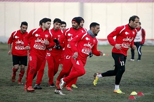 تمرین سرخ پوشان پایتخت+فیلم