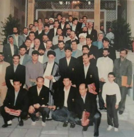عکس اعضای تیم ملی فوتبال 98 با رهبر انقلاب