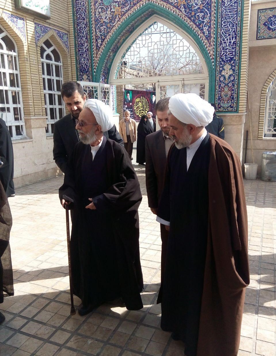 آیت&zwnj;الله مصباح یزدی در شهرک شهید محلاتی رای داد + تصاویر
