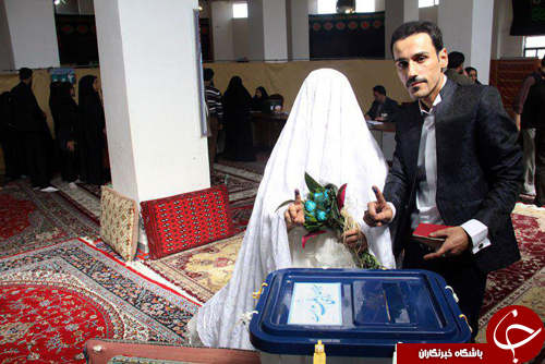 نمایی متفاوت از خاص ترین ها در پای صندوق های رای+تصاویر