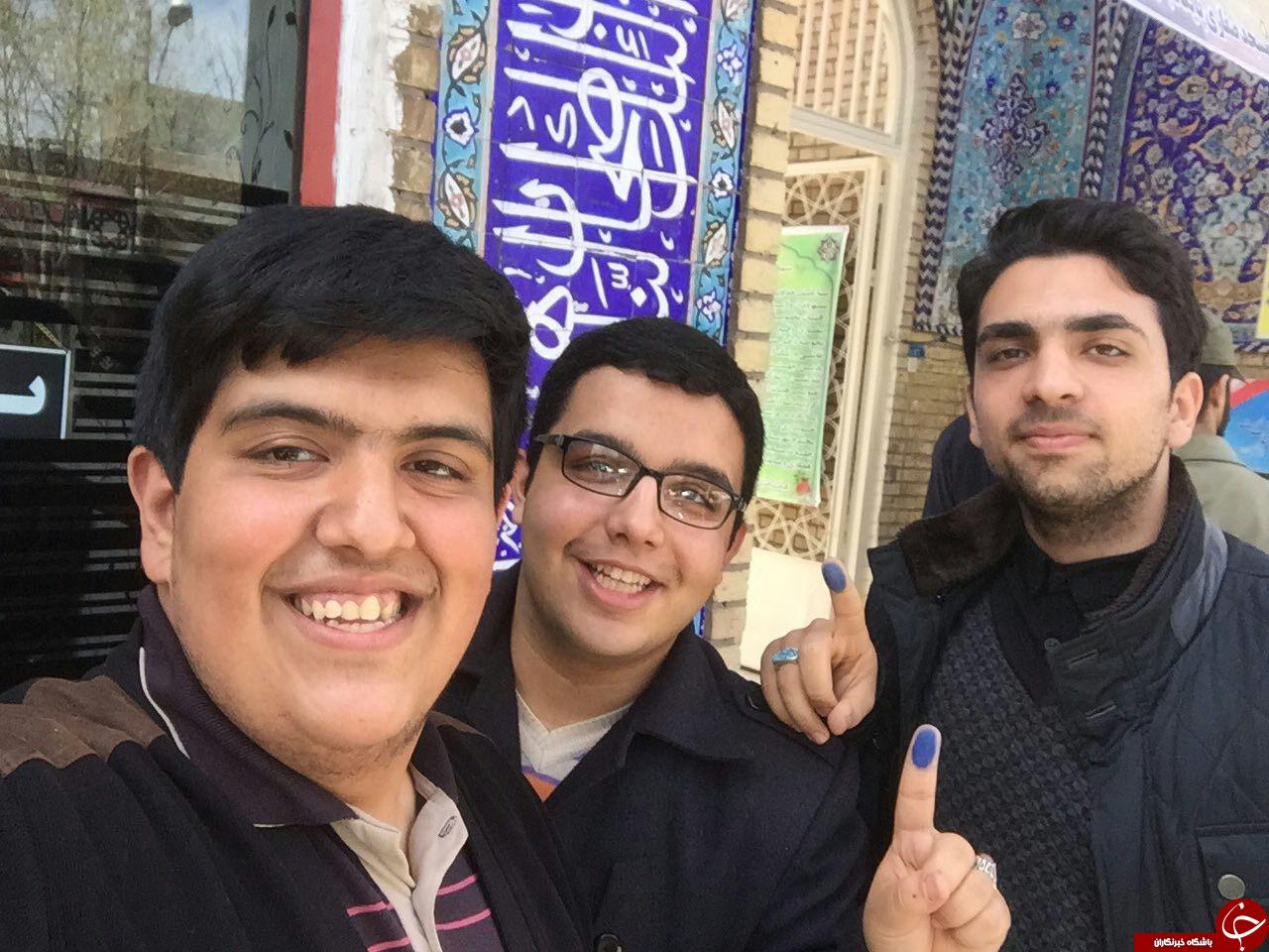 حضور رای اولی&zwnj;ها پای صندوق رای + تصاویر