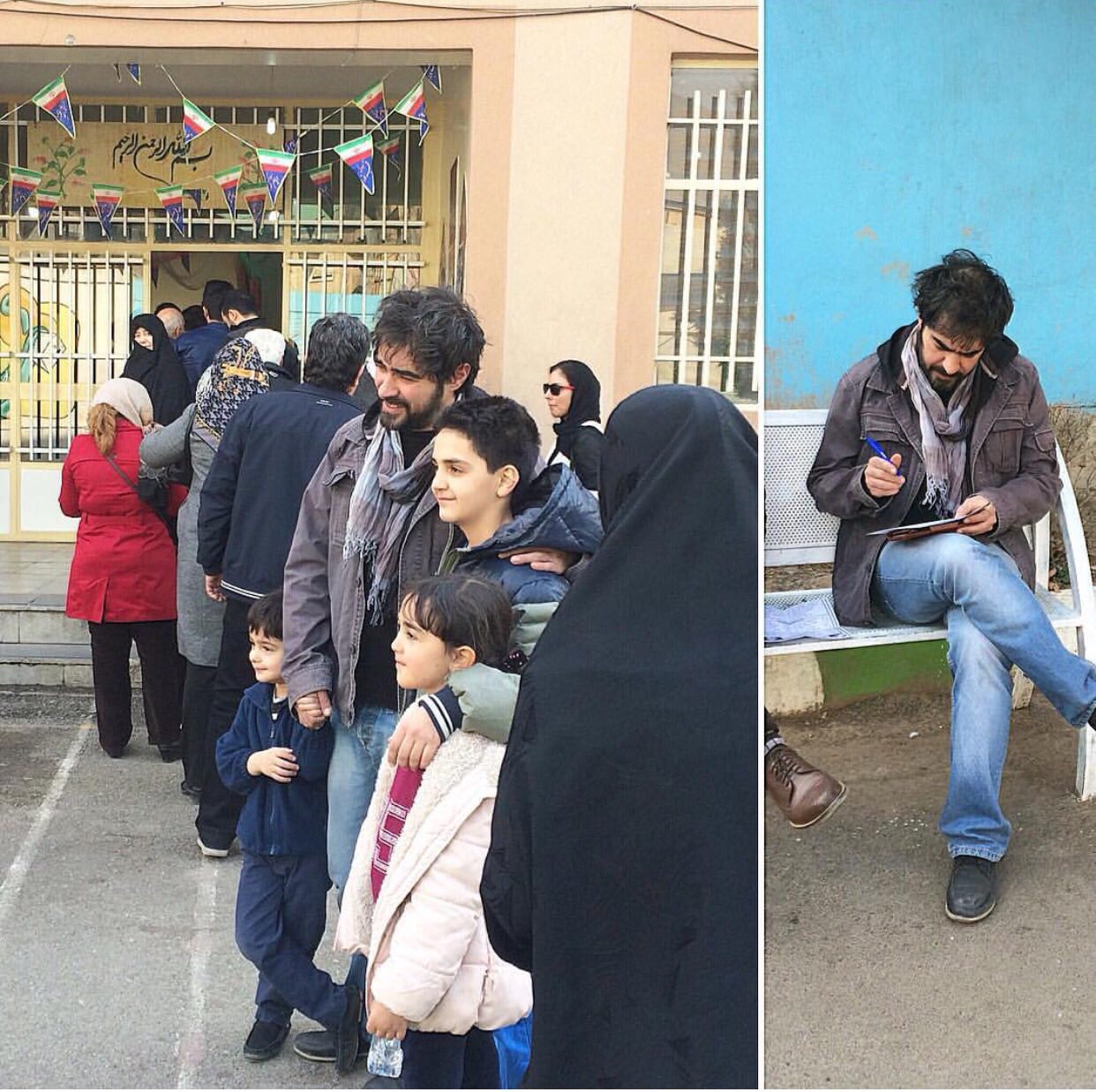 حضور شهاب حسینی در انتخابات 94 +عکس