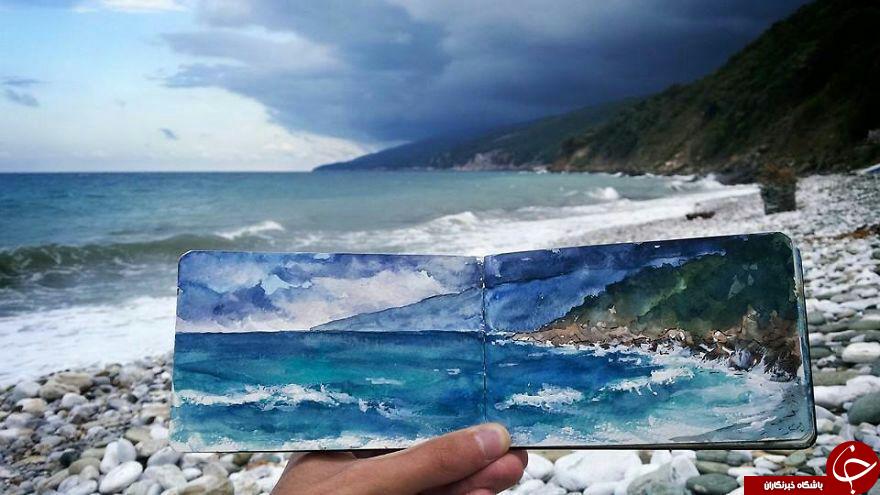 خلق نقاشی های منحصربفرد هنرمند مجارستانی +تصاویر