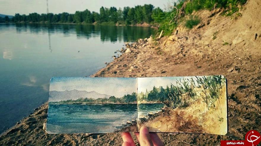 خلق نقاشی های منحصربفرد هنرمند مجارستانی +تصاویر
