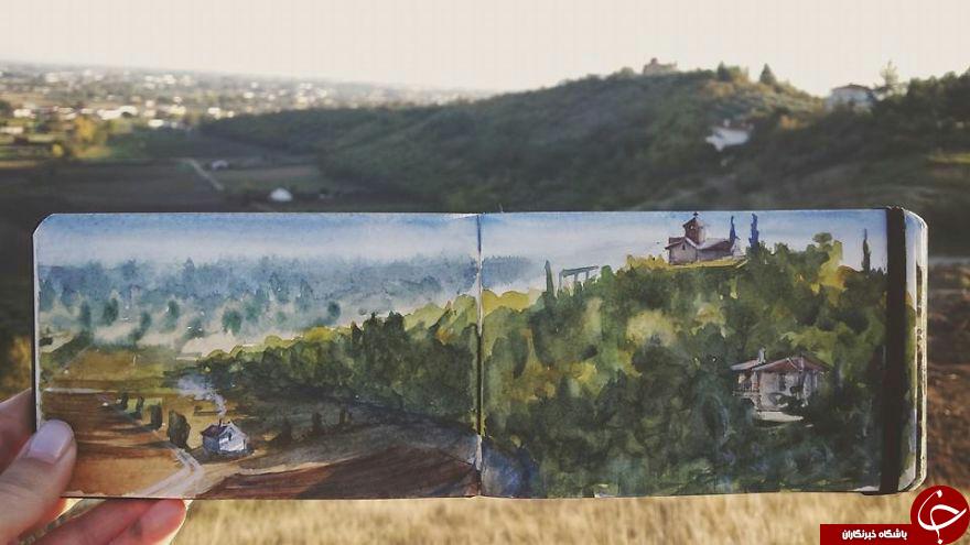 خلق نقاشی های منحصربفرد هنرمند مجارستانی +تصاویر