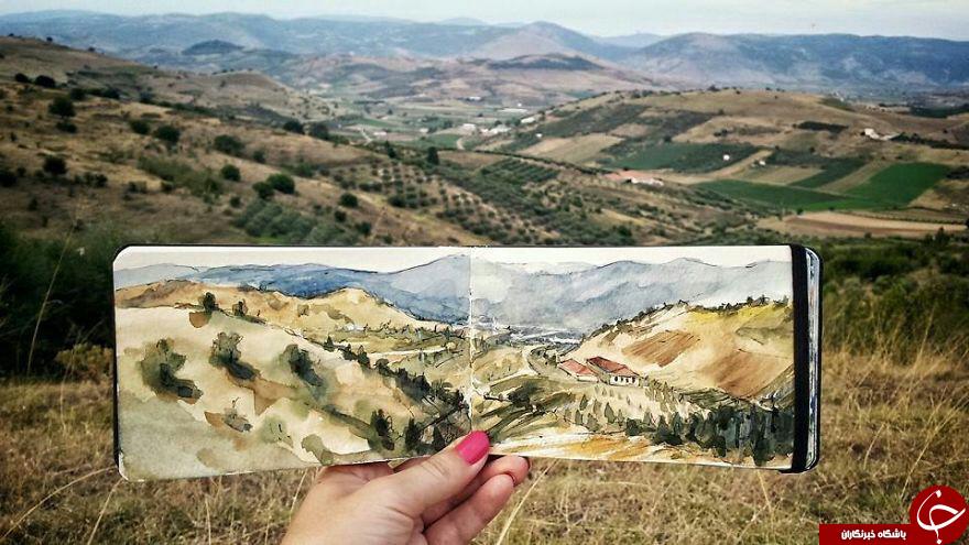 خلق نقاشی های منحصربفرد هنرمند مجارستانی +تصاویر