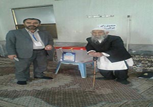 مسن ترین شرکت کننده در انتخابات