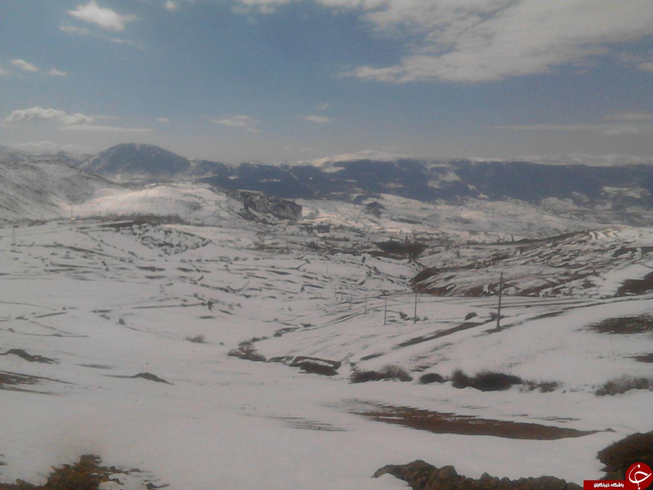 طبیعت زیبا برفی کوه چهل مر+ عکس