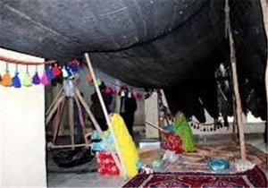 برپایی سیاه چادرهای عشایری در نوروزگاه شیراز