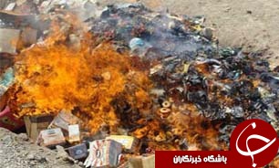 معدوم سازی 1.5 تن لوازم آرایش غیرمجاز در کاشان
