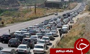 ترافیک سنگین در آزادراه تهران _کرج