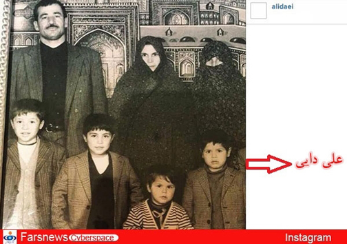 عکسی از دوران کودکی علی دایی
