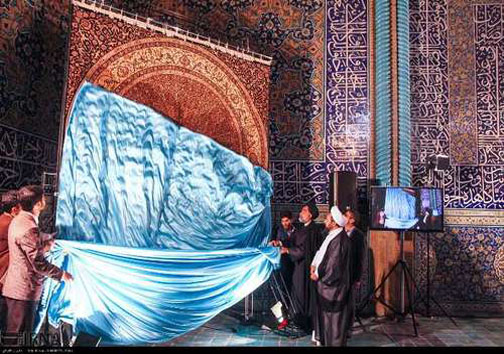 مراسم بدرقه فرش حرم حضرت زینب (س) + تصاویر