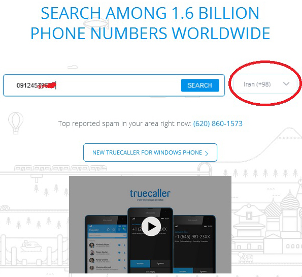 روش حذف شماره تلفن ها از Truecaller