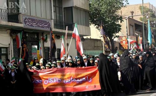 راهپیمایی عظیم حافظان حجاب در قم برگزار شد + تصاویر