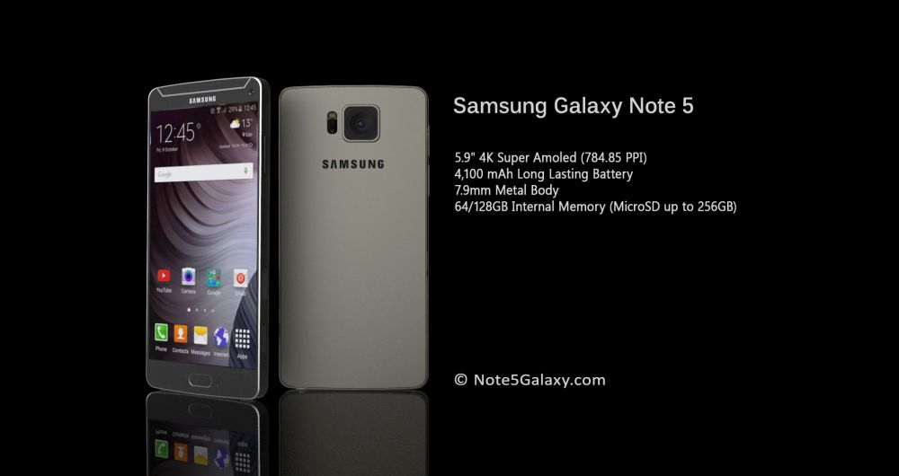 لو رفتن اطلاعاتی جدید در رابطه با Galaxy Note 5 + تصاویر مفهومی