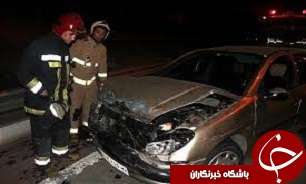 برخورد 11 دستگاه خودرو در محور قزوین - بویین زهرا
