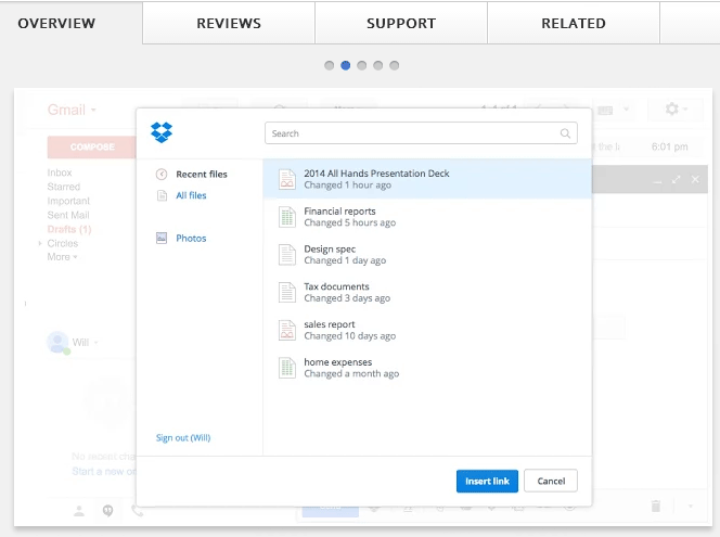 Dropbox را از طریق کروم به جی میل خود اضافه کنید+ آموزش////در حال کار