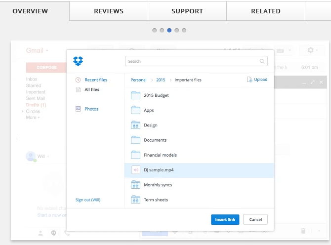 Dropbox را از طریق کروم به جی میل خود اضافه کنید+ آموزش////در حال کار